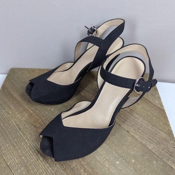 Nine West Ratical Black Platform Heels Size 7 - Picture 5 of 12